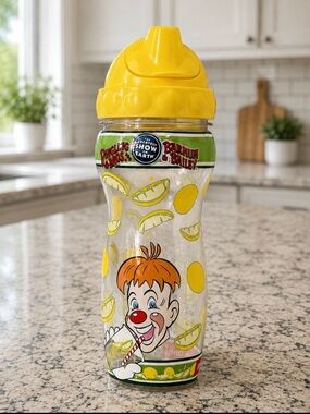 Vintage Ringling Brothers Circus Clown Plastic Lemonade Cup Bottle Tumbler
